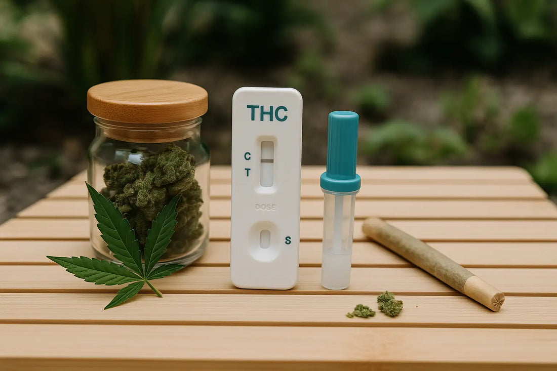 test THC avec fleurs de cannabis légales