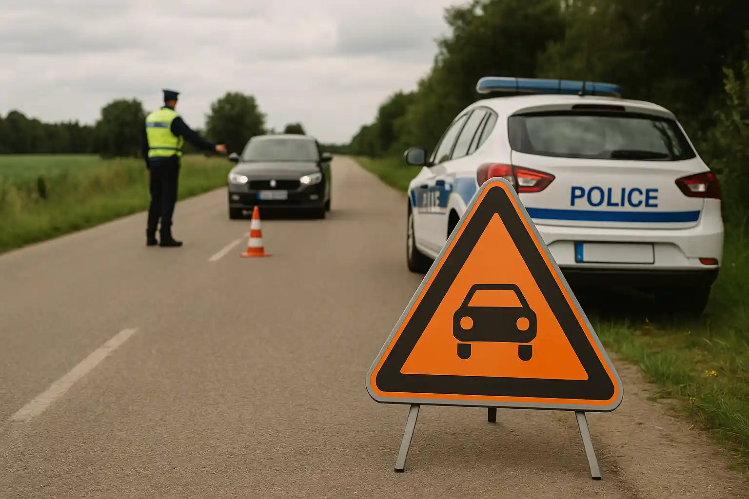 contrôle routier police signalisation sécurité routière