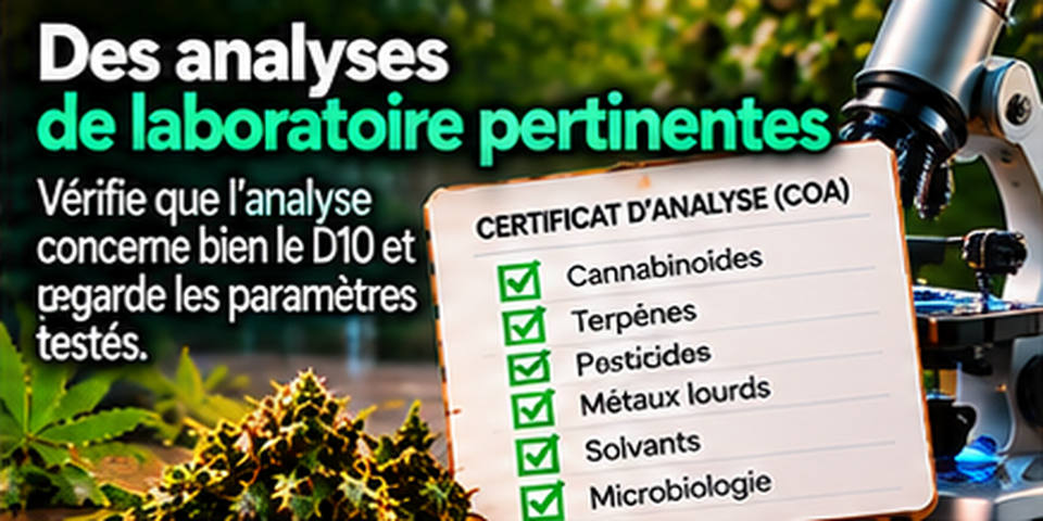 Des analyses de laboratoire pertinentes